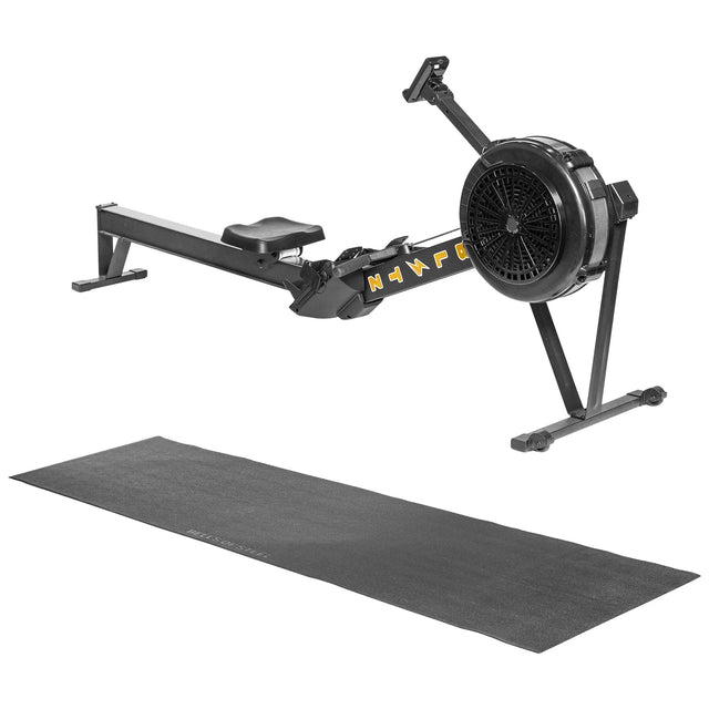 Bells of Steel Blitz Air Rower with Rower Floor Mat F6
