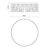 Light & Modern Elyna 12 in. Flush Mount Light