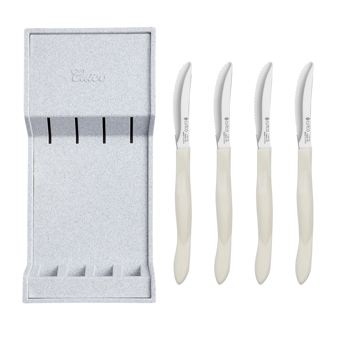 Cutco Table Knife Set with Tray - Pearl, 4-piece