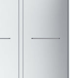 Appollo Geneva 36 in. × 48 in. Right Corner Shower Kit in Chrome