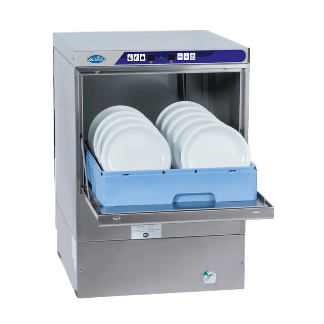 Zanduco 23 in. Commercial Stainless Steel High Temperature Undercounter Dishwasher C3