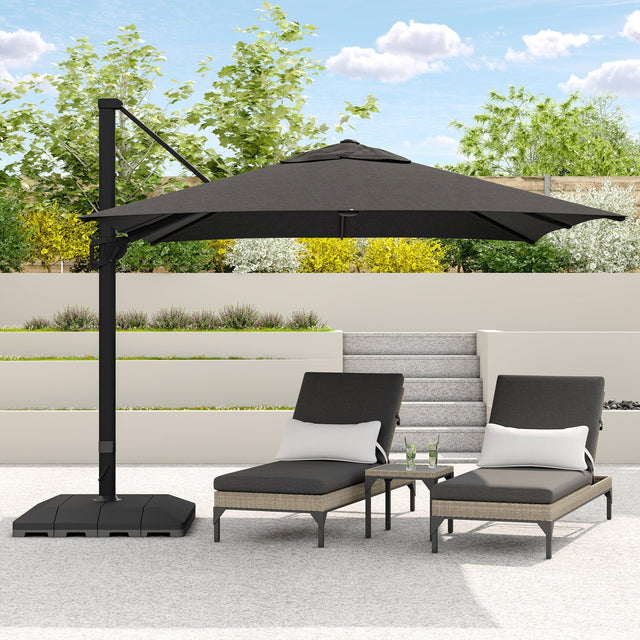 Sirio 4 m x 3 m (13 ft. x 10 ft.) Cantilever Umbrella V1