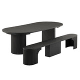 Round Transformer Table with Bench