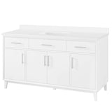 OVE Decors Jonah 60 in. Vanity with White Quartz Top