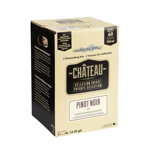 Argentia Ridge Château Private Selection Pinot Noir Wine Kit G0
