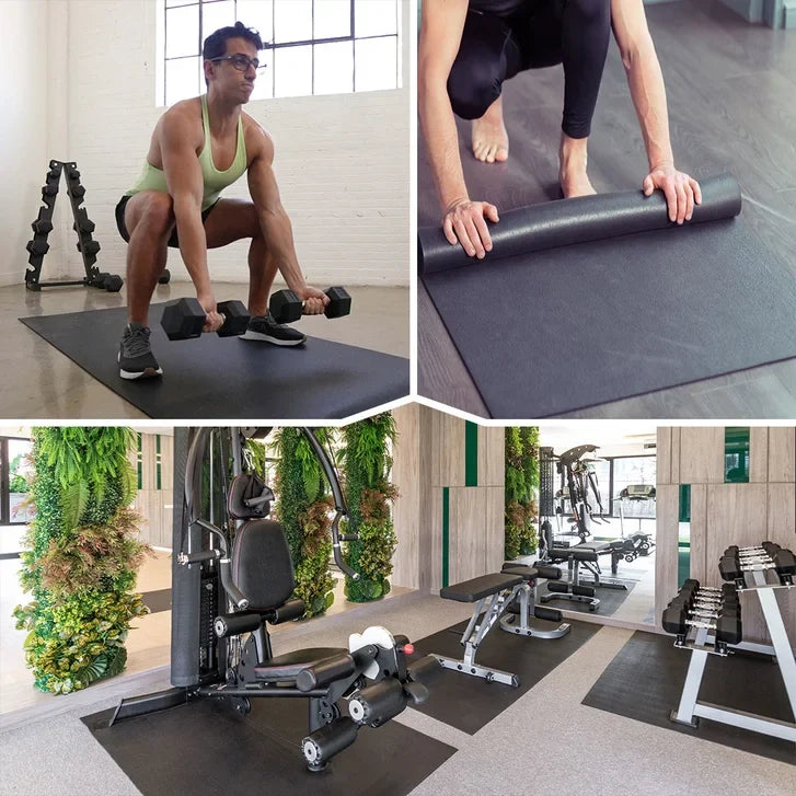 Rubber King Challenger Series Black Fitness Mat