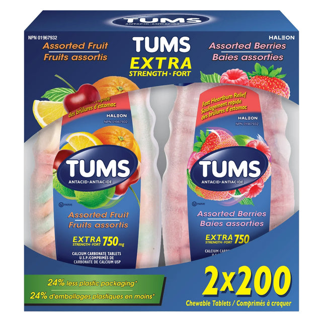Tums Extra Strength, 2 x 200 tablets K0