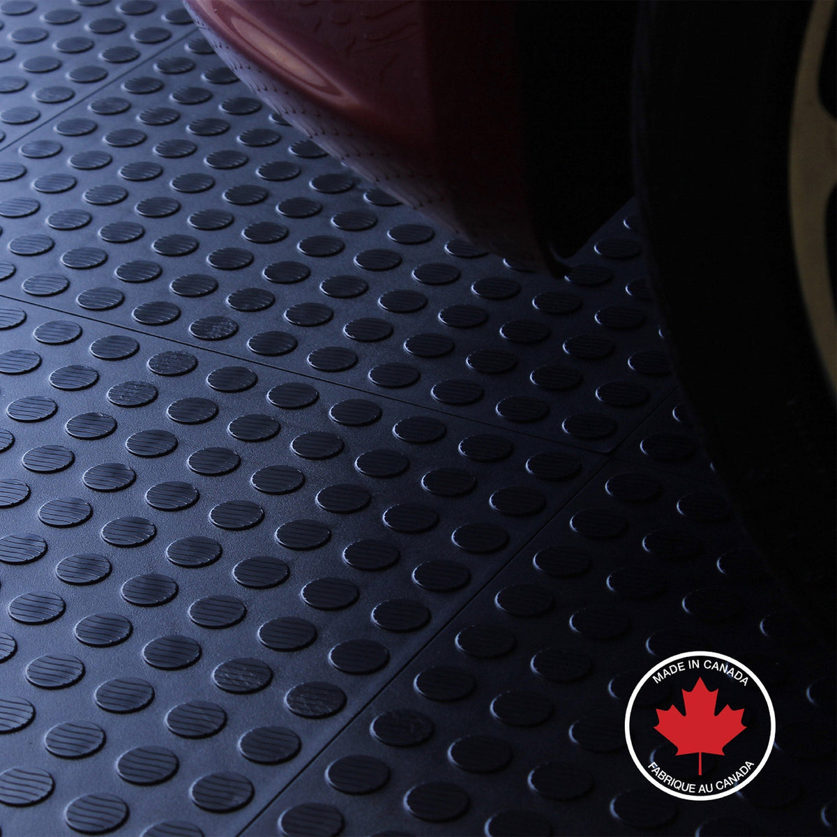 Ultralock Black Solid Garage Tiles