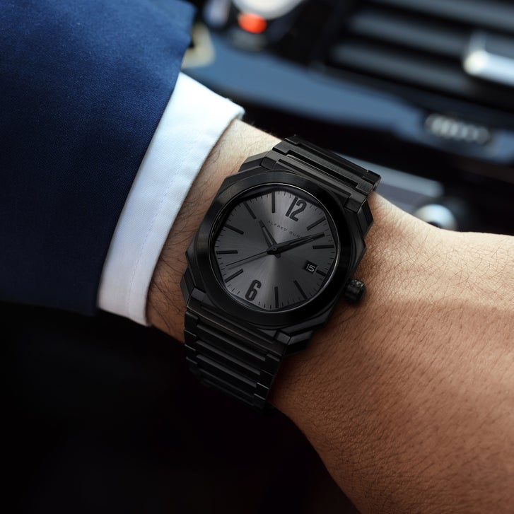 Alfred Sung Black Dial Men's Watch