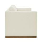Henredon Fabric Sofa with Wood Base