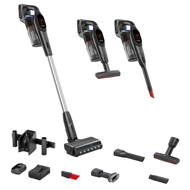 Bosch Unlimited 9 Cordless Vacuum with Additional Battery and Fast Charger, Black W6