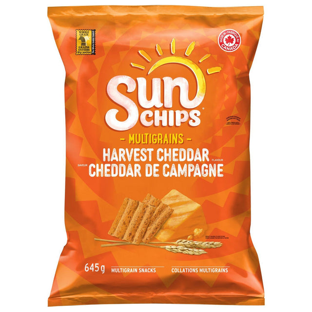 SunChips Harvest Cheddar Flavour Multigrain Snacks, 645 g O3