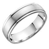 Classic White Gold Unisex Band