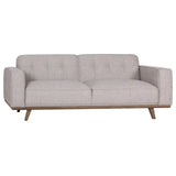 Fabric Sofa with Solid Oak Base