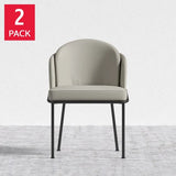 Rove Concepts Angelo Black and Taupe (Trento) Dining Chair, 2-pack
