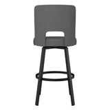 Amisco Beckett Swivel Counter Stool Black Metal Frame