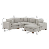 Thomasville Lowell 6-piece Fabric Modular Sectional