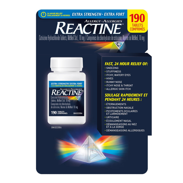 Reactine Allergy Extra Strength, 190 tablets P9