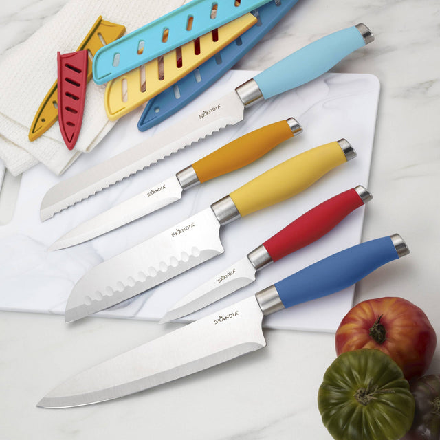 Skandia Sekai Knife Set with Sheaths, 5-piece Z4