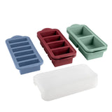 Trudeau Clever Cubes Silicone Freezer Molds with Lids, 5-pack