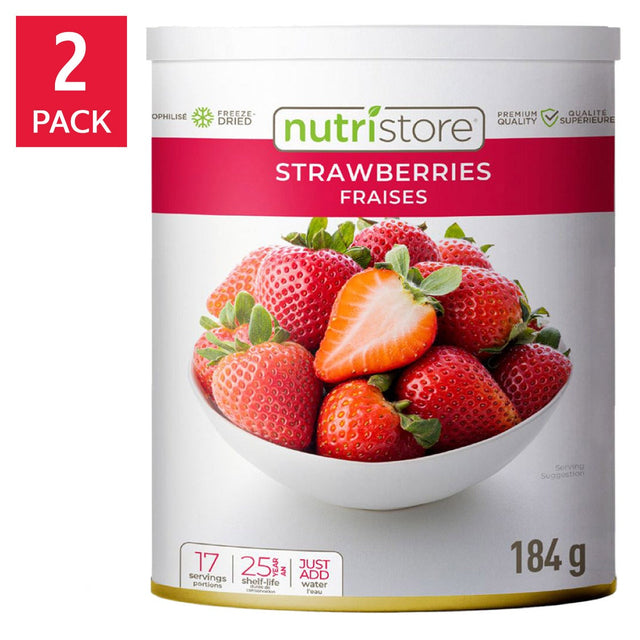 Nutristore Freeze Dried Strawberries 2-pack A5