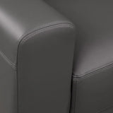 Galleria 2-piece Top Grain Leather Right-hand Facing Extended Sectional