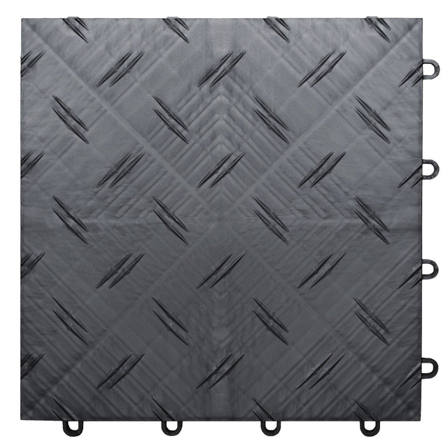 MotoFloor Garage Floor Modular Tiles - Charcoal L9