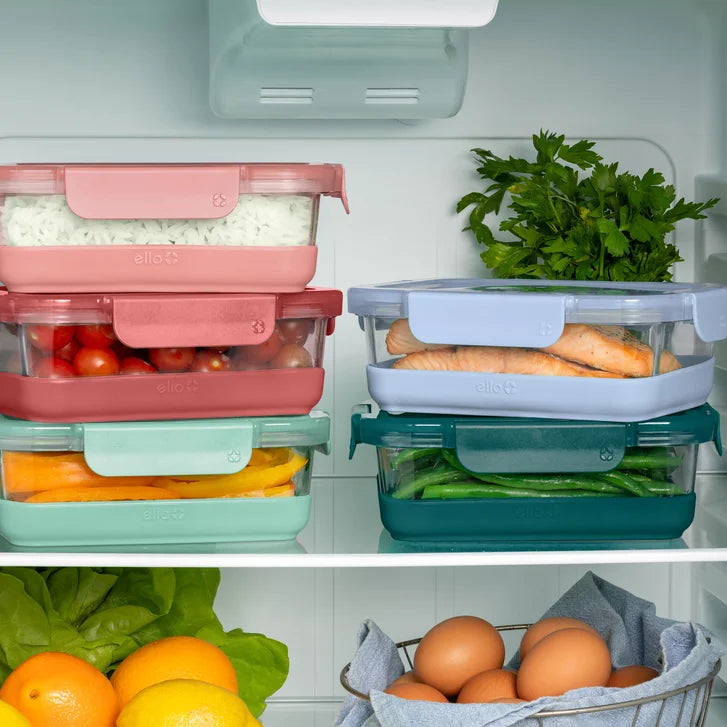 Ello Duraglass Refresh Glass Meal Prep Container Set, 10-piece