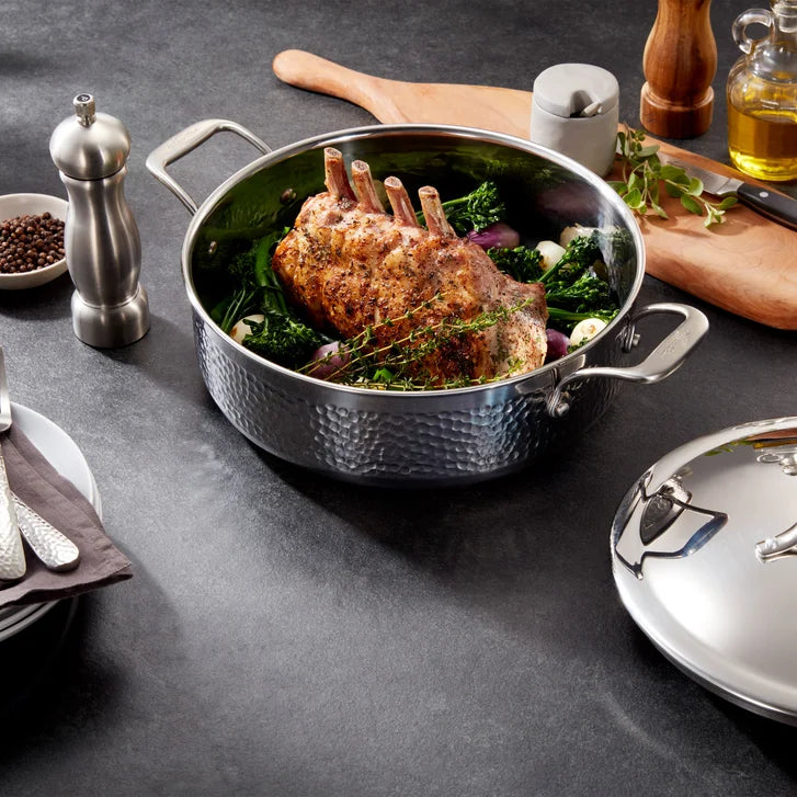 Lagostina Legacy Hammered 5-ply Everyday Pan, 28 cm (11 in.) / 5.5 L (5.8 qt.)