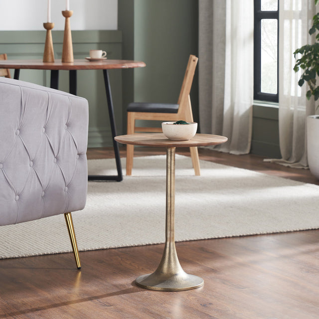 Rantus End Table with Mango Wood Top C8