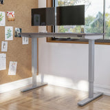 Bestar Upstand 61 cm x 122 cm (24 in. x 48 in.) Height Adjustable Desk with Dual Monitor Arm