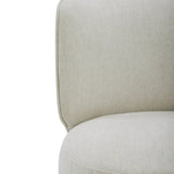 Aiden & Ivy Armless Dining Chair with Casters