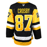 Frameworth Sidney Crosby Signed Jersey Pittsburgh Penguins Black Fanatics Premium