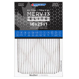 Duststop 16x25x1 MERV 13 Pleated Air Filter, 6-pack
