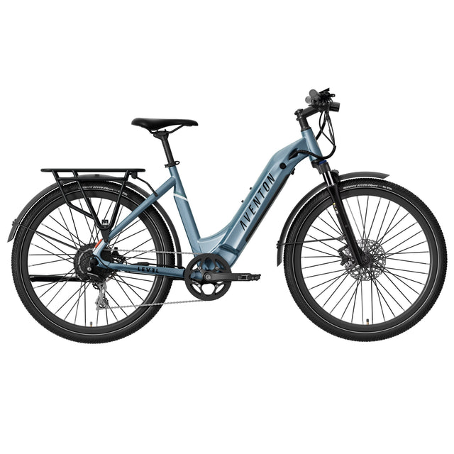 Aventon Level 2.5 Commuter Step Through E Bike, with Turn Signals, 96 km Max Range S9