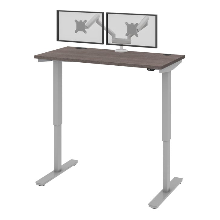 Bestar Upstand 61 cm x 122 cm (24 in. x 48 in.) Height Adjustable Desk with Dual Monitor Arm