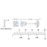 Round Brilliant Diamond Stud Earrings (0.70 ctw)