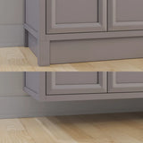Studio Bathe Calais III Vanity in Mink Grey Finish with Engineered Stone Countertop
