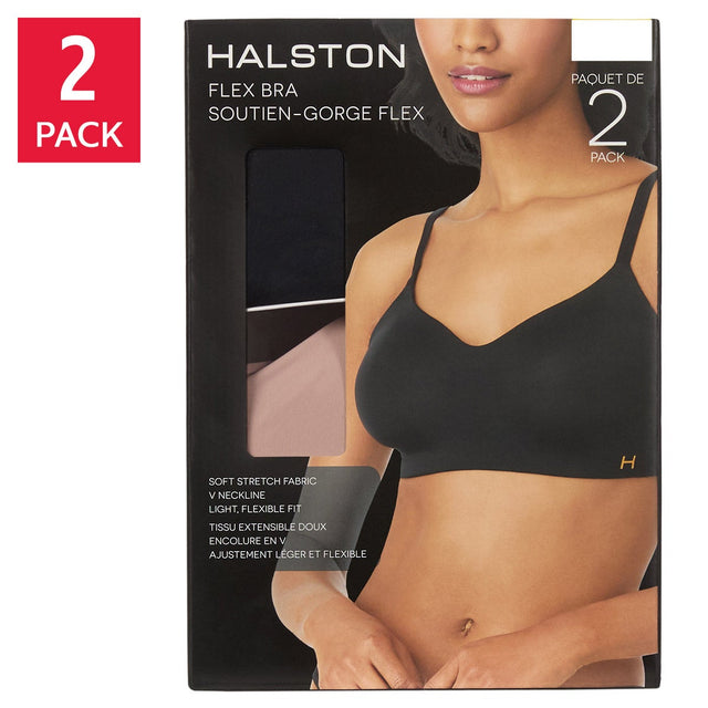 Halston Women's Flex Bra, 2-pack U9