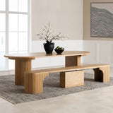 Round Transformer Table with Bench