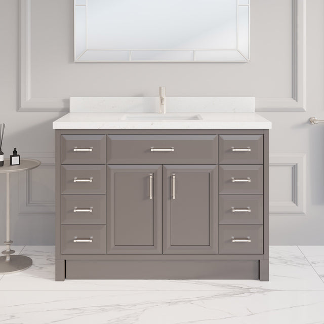Studio Bathe Calais III Vanity in Mink Grey Finish with Engineered Stone Countertop A9