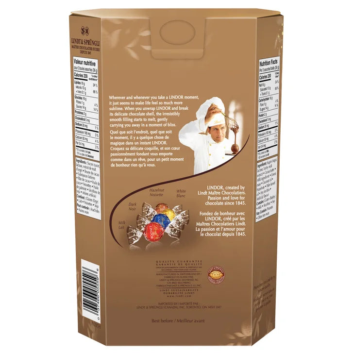 Lindt Lindor Assorted Chocolates Cornet, 900 g