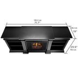 Real Flame Fresno 182.9 cm (72 in.) Media Console Fireplace