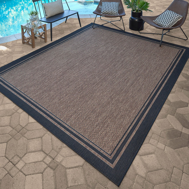 Gertmenian Naples Collection Ace Border Indoor/Outdoor Area Rug B1