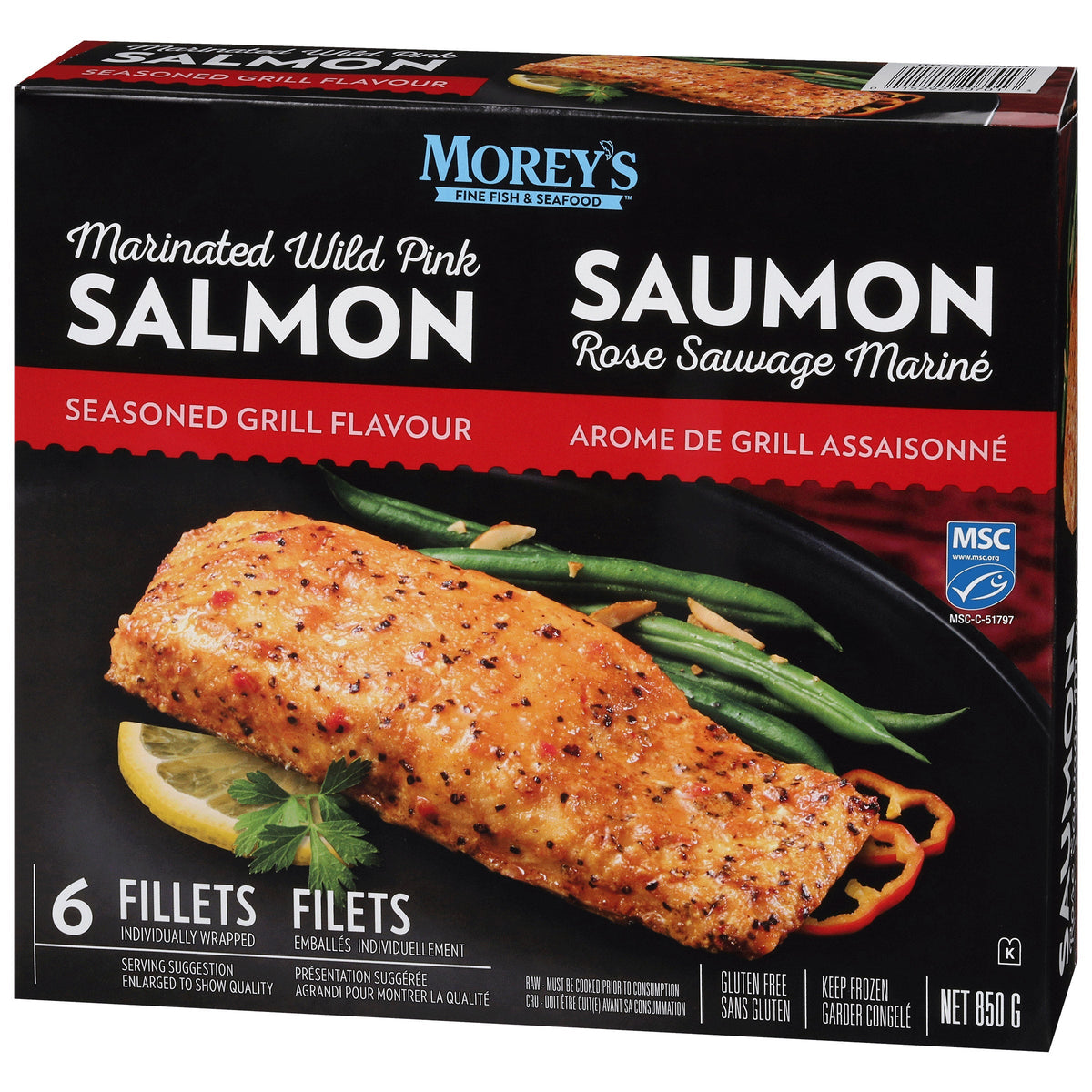 Morey's Marinated Wild Pink Salmon, 850 g