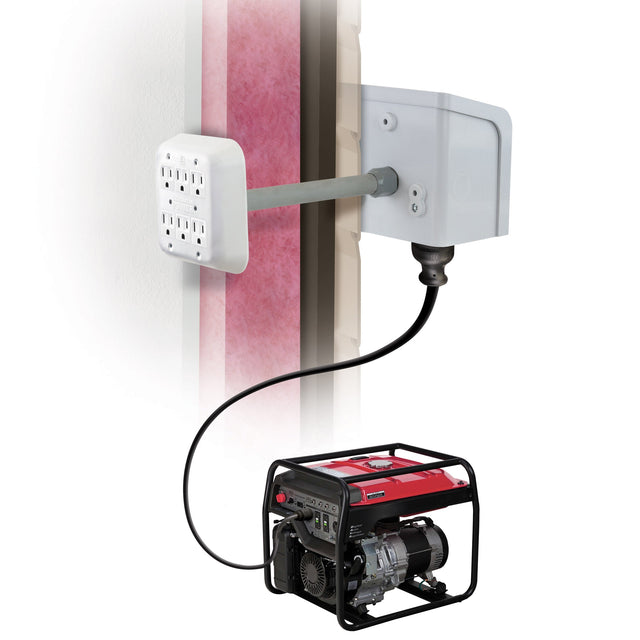 Reliance Controls Portable Generator Through-the-wall Kit with 20 ft. Generator Power Cord F4