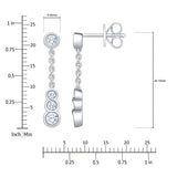 Round Brilliant Diamond Dangle Earrings (0.40 ctw)
