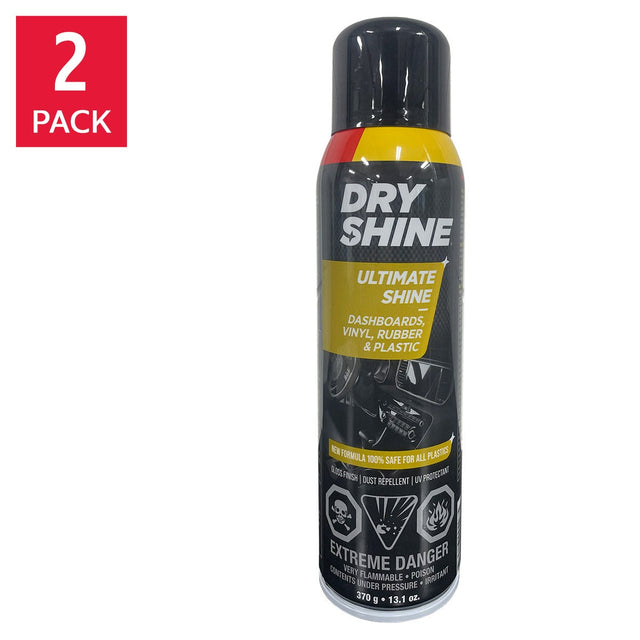 Dry Shine Ultimate Shine Dashboards High Gloss Details for all Plastics, 2-pack D5