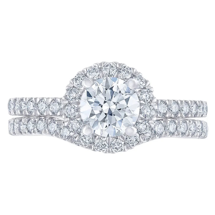 Round Brilliant Diamond Wedding Set (1.37 ctw)