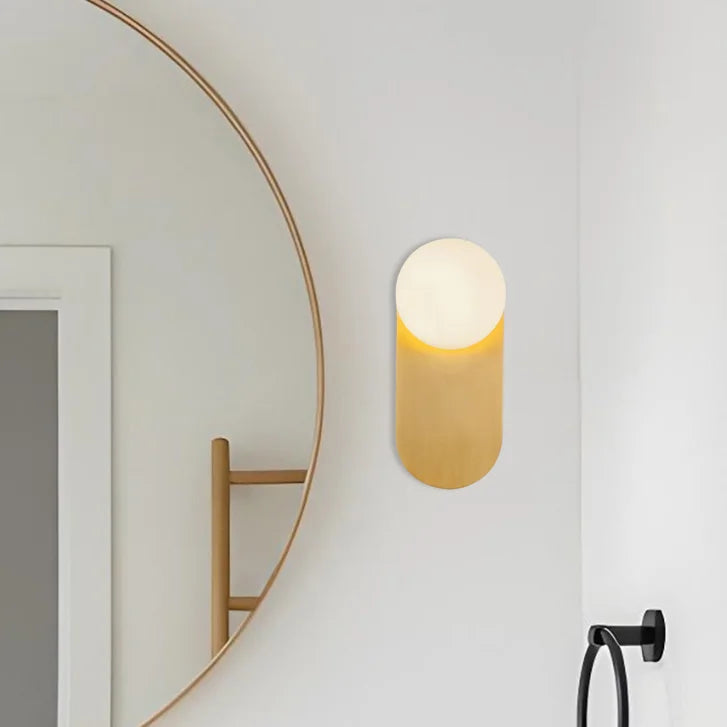 Light & Modern Quinn Wall Sconce with Opal Glass
